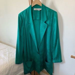 Vintage Unique Turquoise Blazer